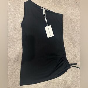 One shoulder Cotton by Autumn Cashmere sweater